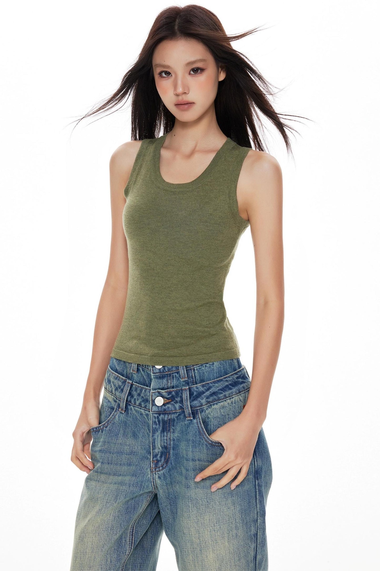 Colorful Knit Cardigan Set