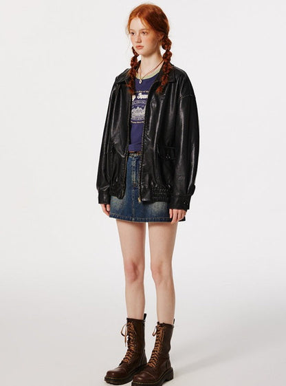 Retrol PU Leather Jacket