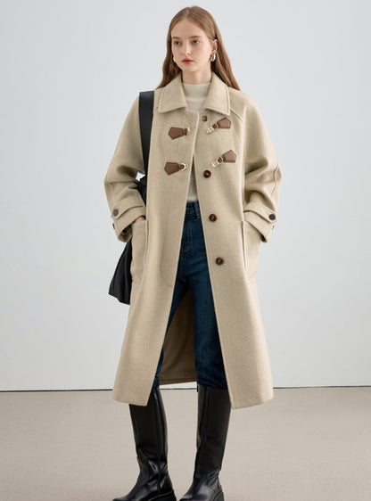 British Horn Padded Mid-Length Coat