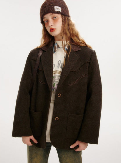 Vintage Woolen Suit Coat