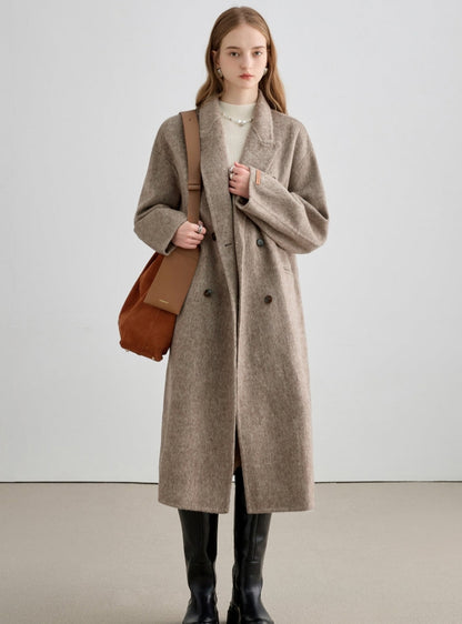 Middle Length Thickened Wool Coat