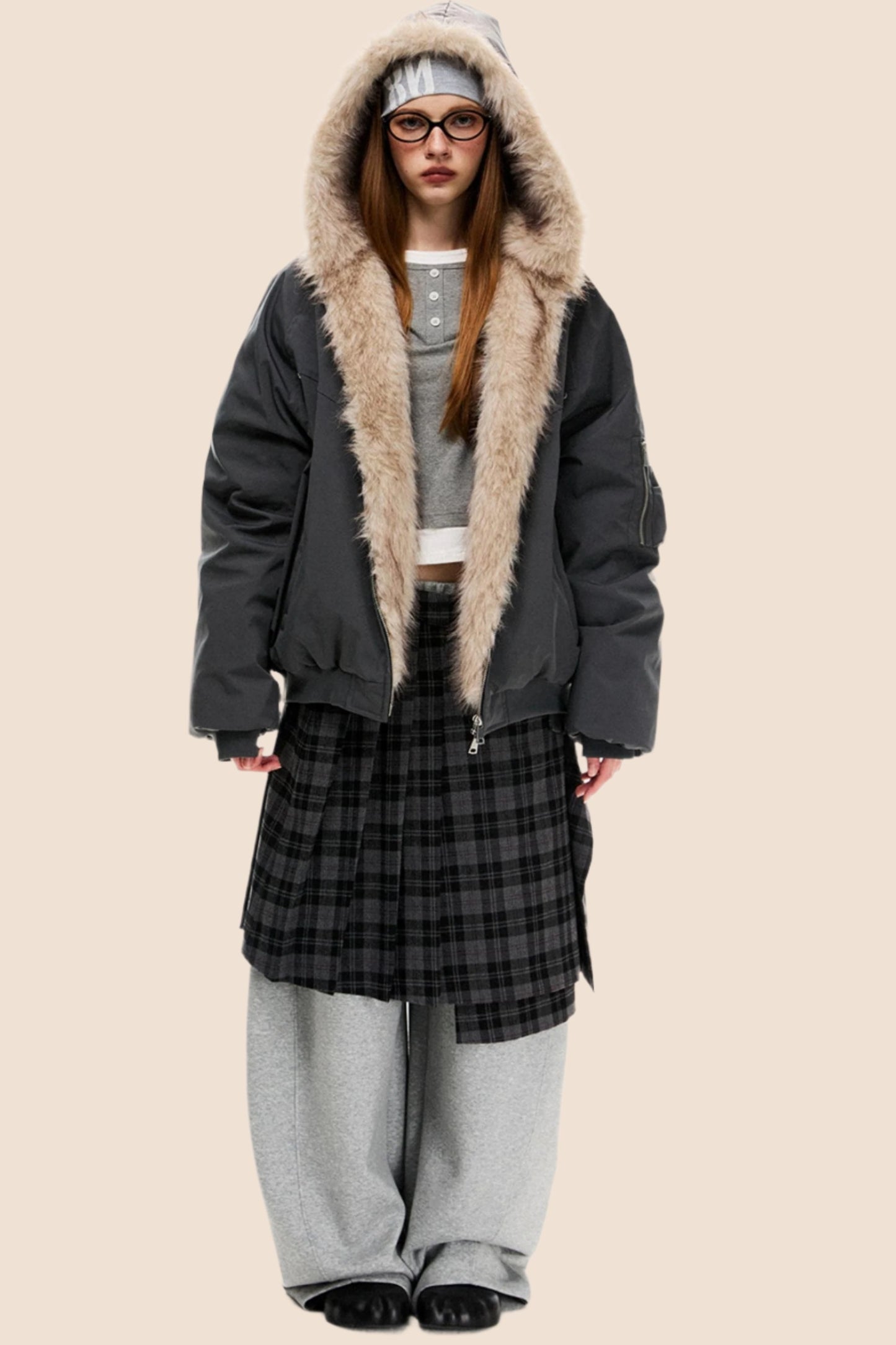 Mountain Style Hooded Cotton Jacket 