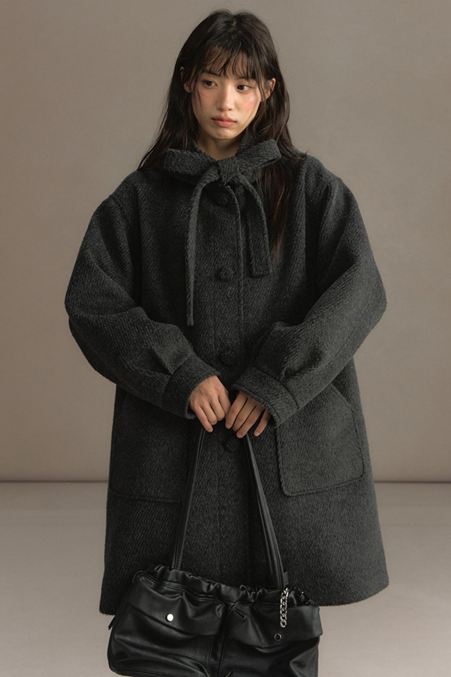 Snow Night Hooded Woolen Jacket