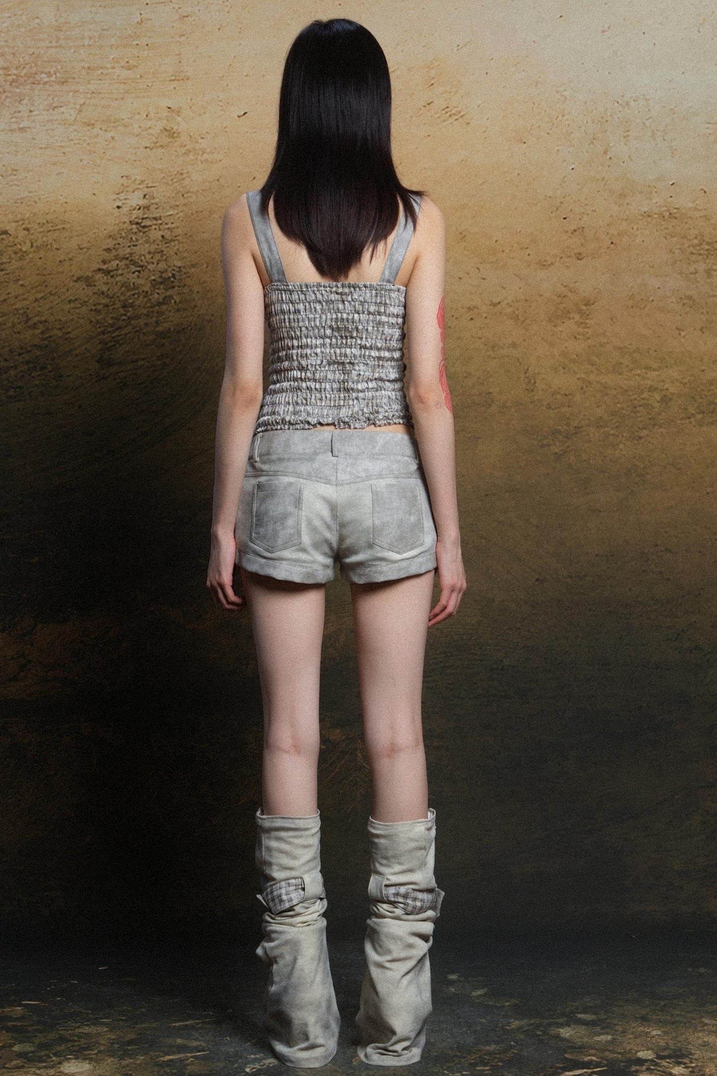 Tight Check Crop Top