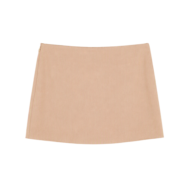 Half-Open Lace Satin Chiffon Top and Hip-Hugging Skirt Set-Up