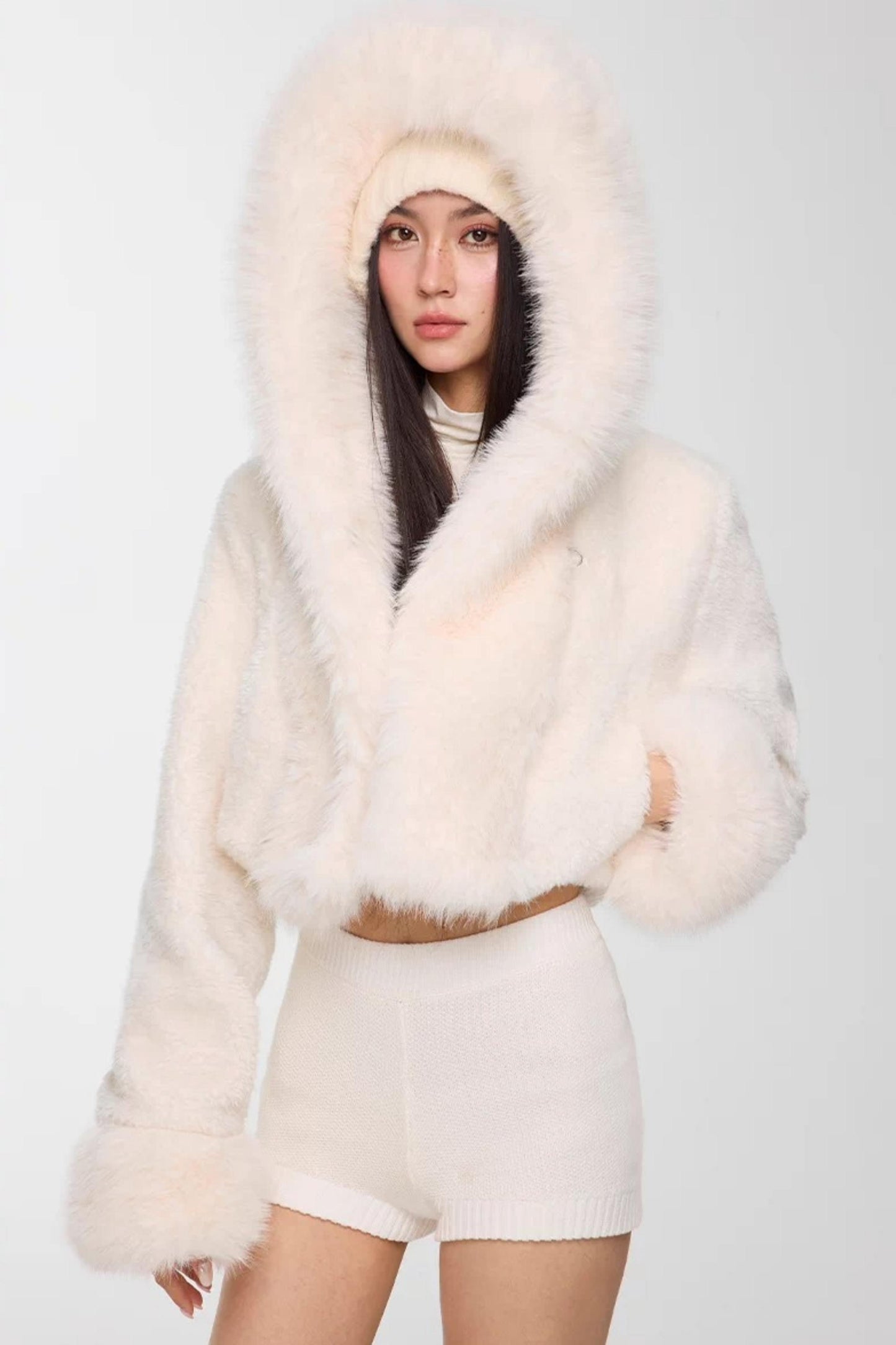 Rhinestone High-Neck Top