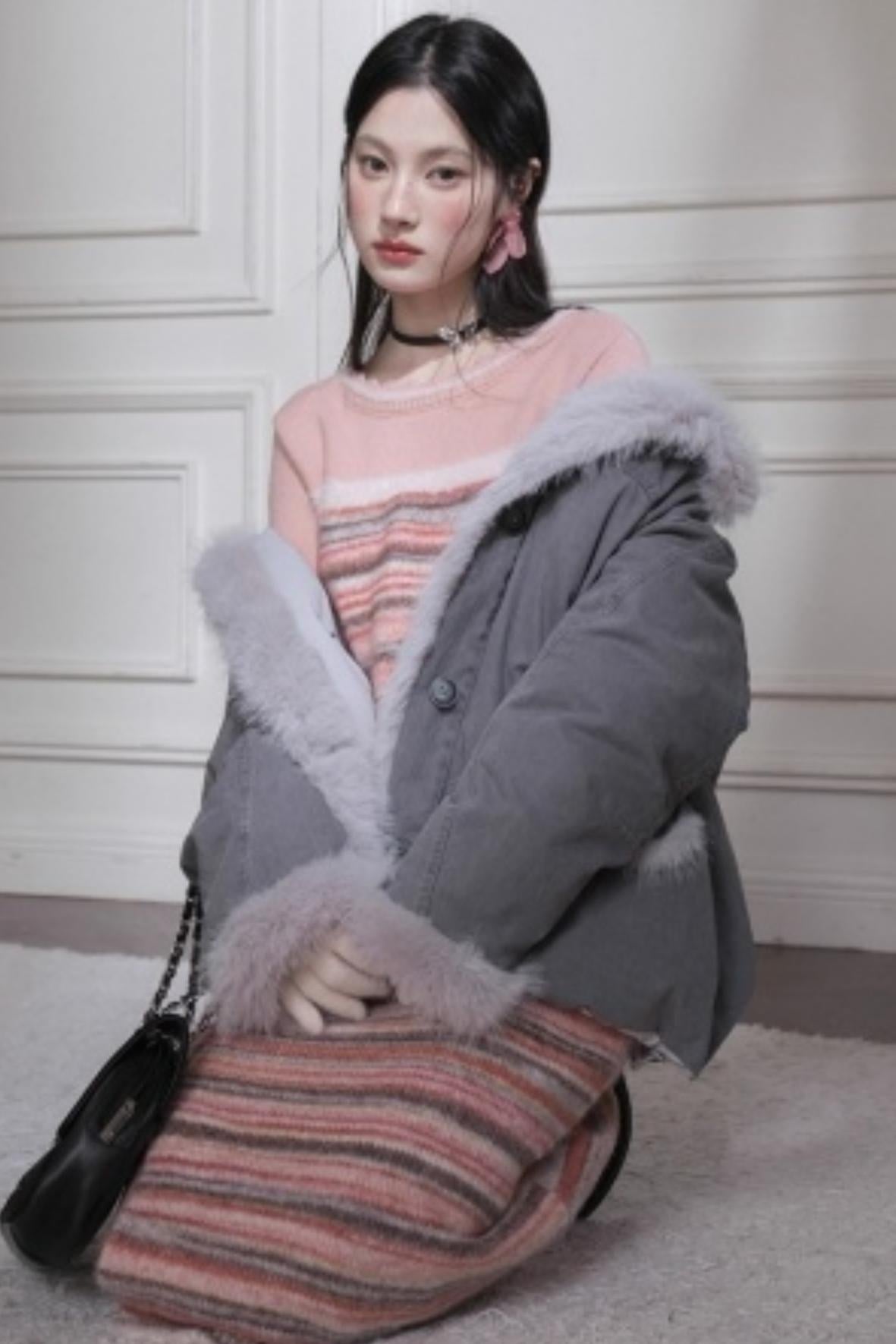 Iridescent Gradient Knit Dress