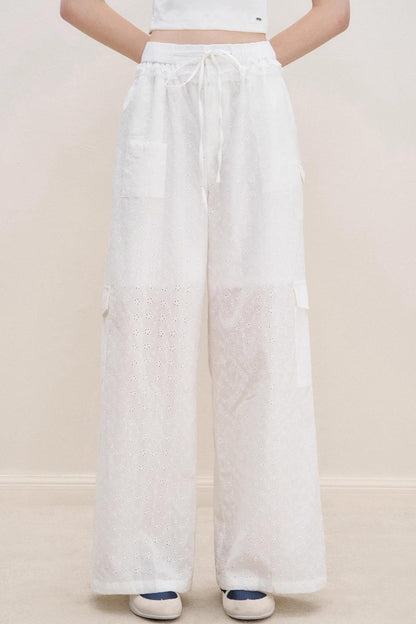 Lace Embrace Wide Leg Trousers