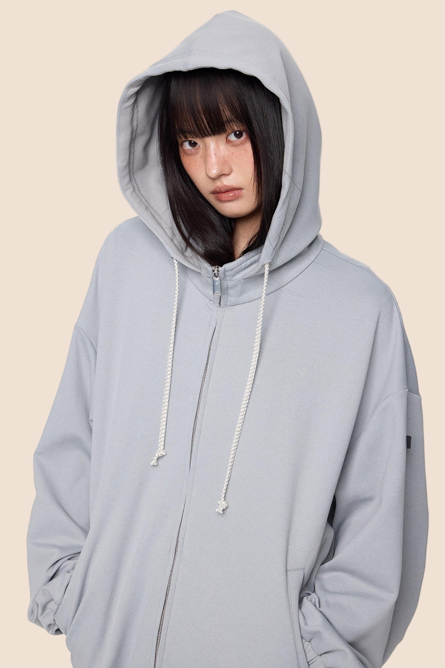 Vintage Drawstring Hoodie Jacket