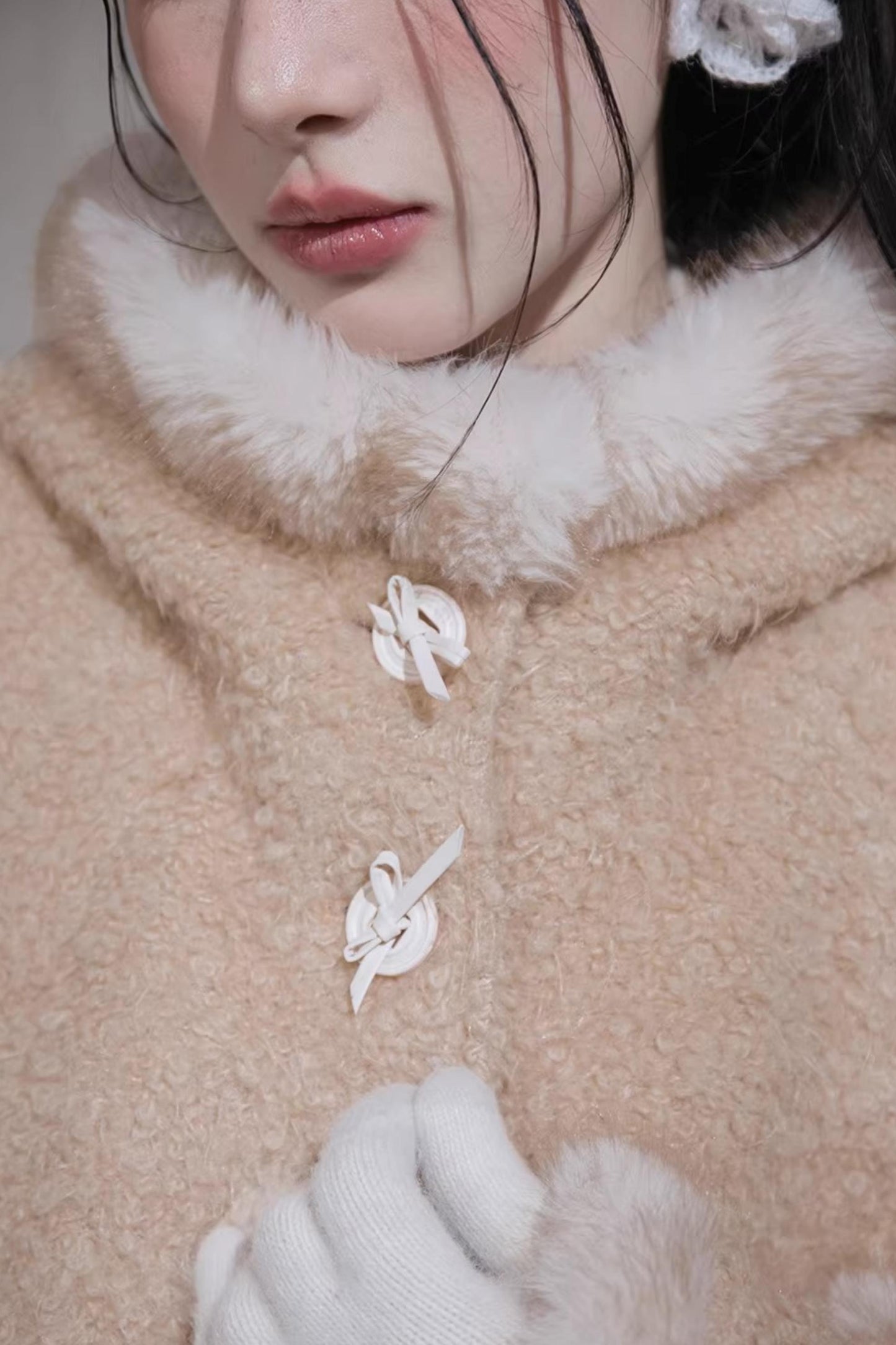 California Sunset Wool Hooded Coat