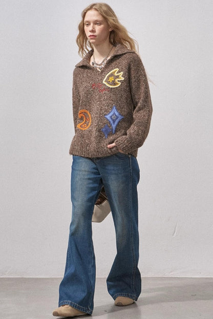 Fleece-Lined Straight-Leg Jeans