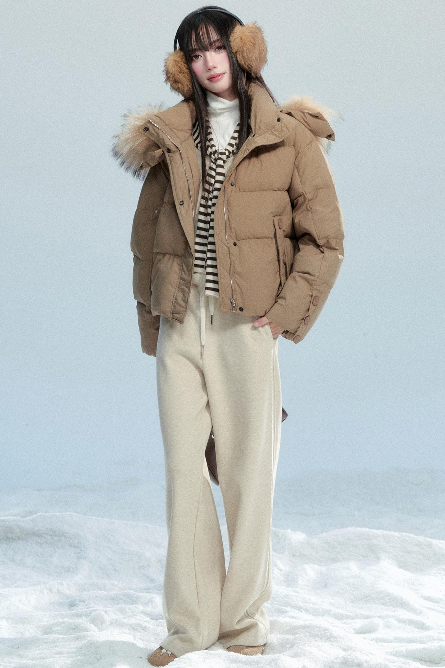 Winter Drape Wide-Leg Pants