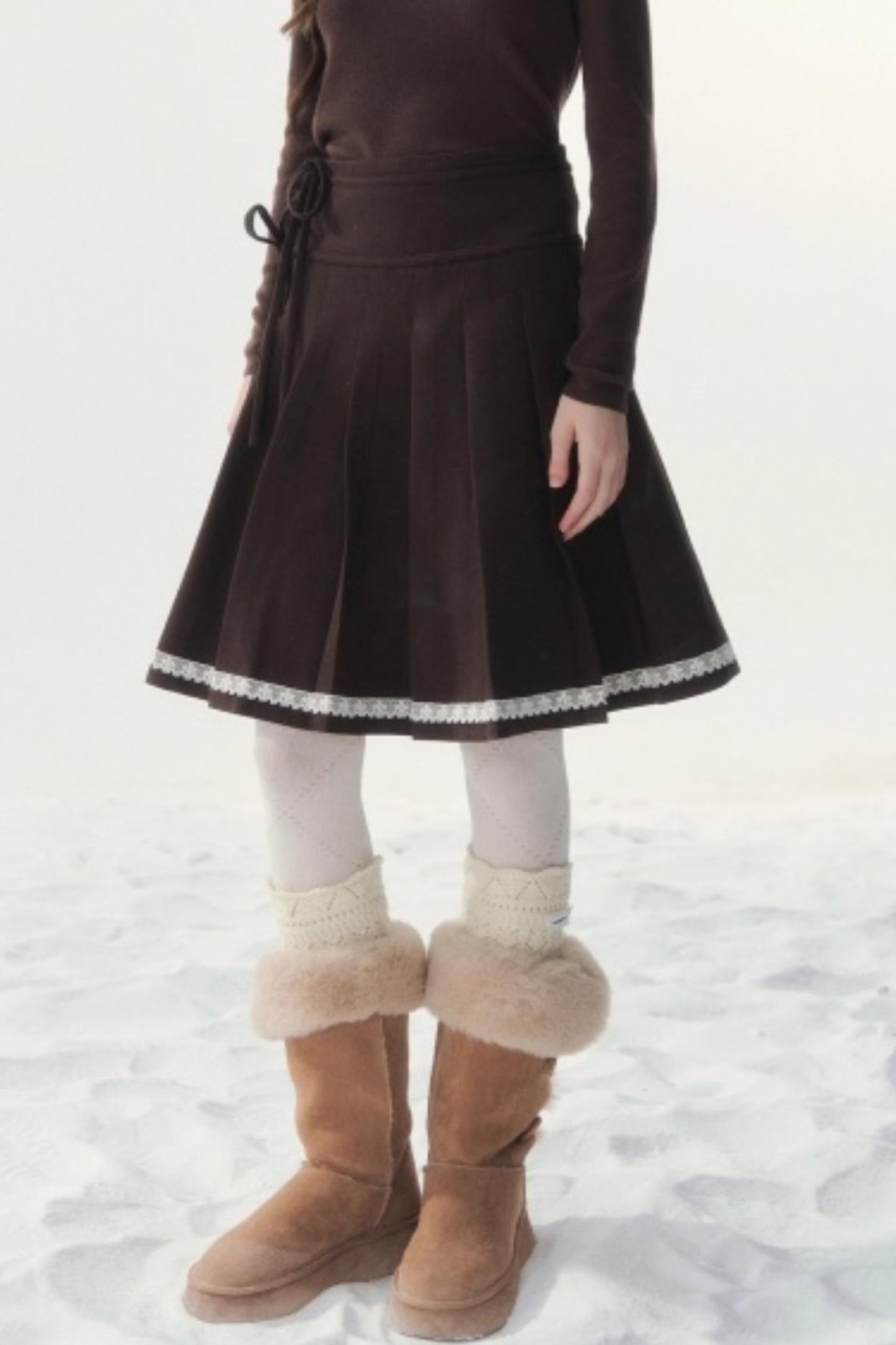 Late Love Letter Woolen Skirt