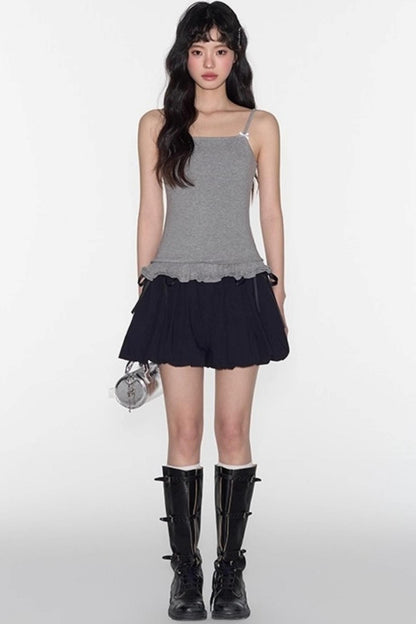 Bloomers Skirts Elastic Tie Bud Shorts Skirt