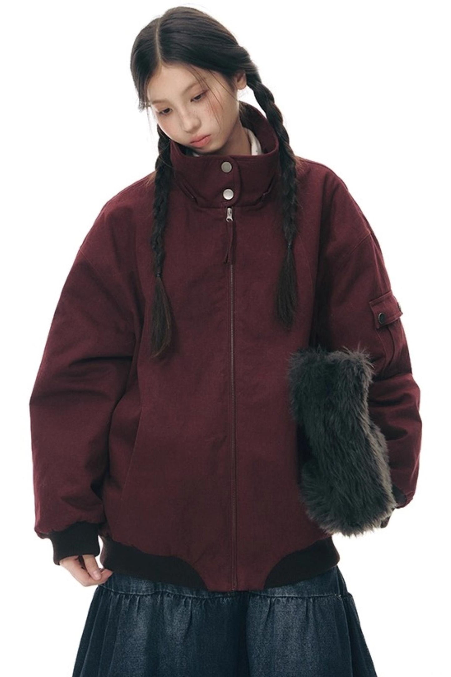 Vintage Red Cotton Jacket