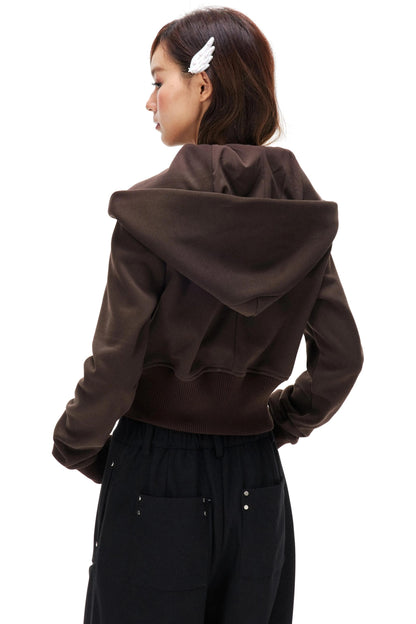 Diagonal Placket Fleece Jacket