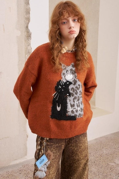 Leopard Crew Neck Sweater