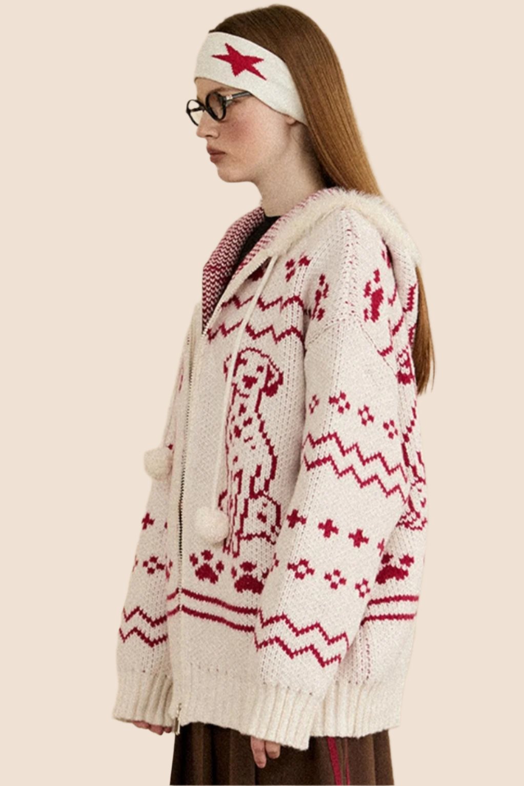 Winter Knitted Zipper Cardigan