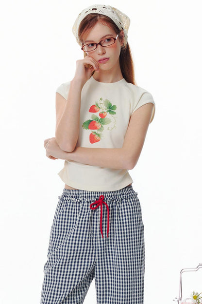 Strawberry Love Sleeveless Tee