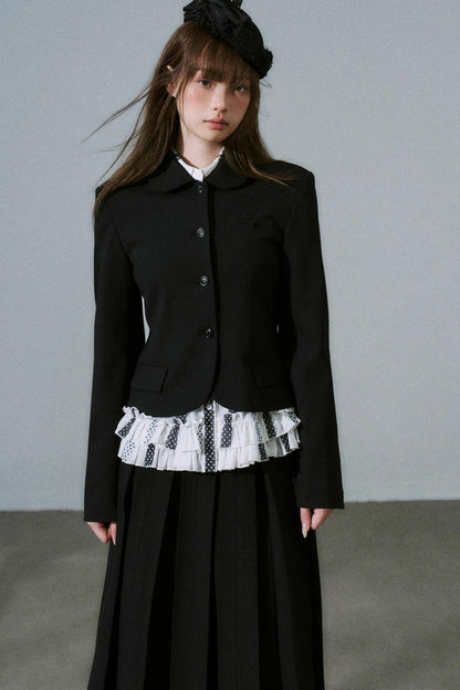 Japanese Girl Pleated Jacket Set-Up