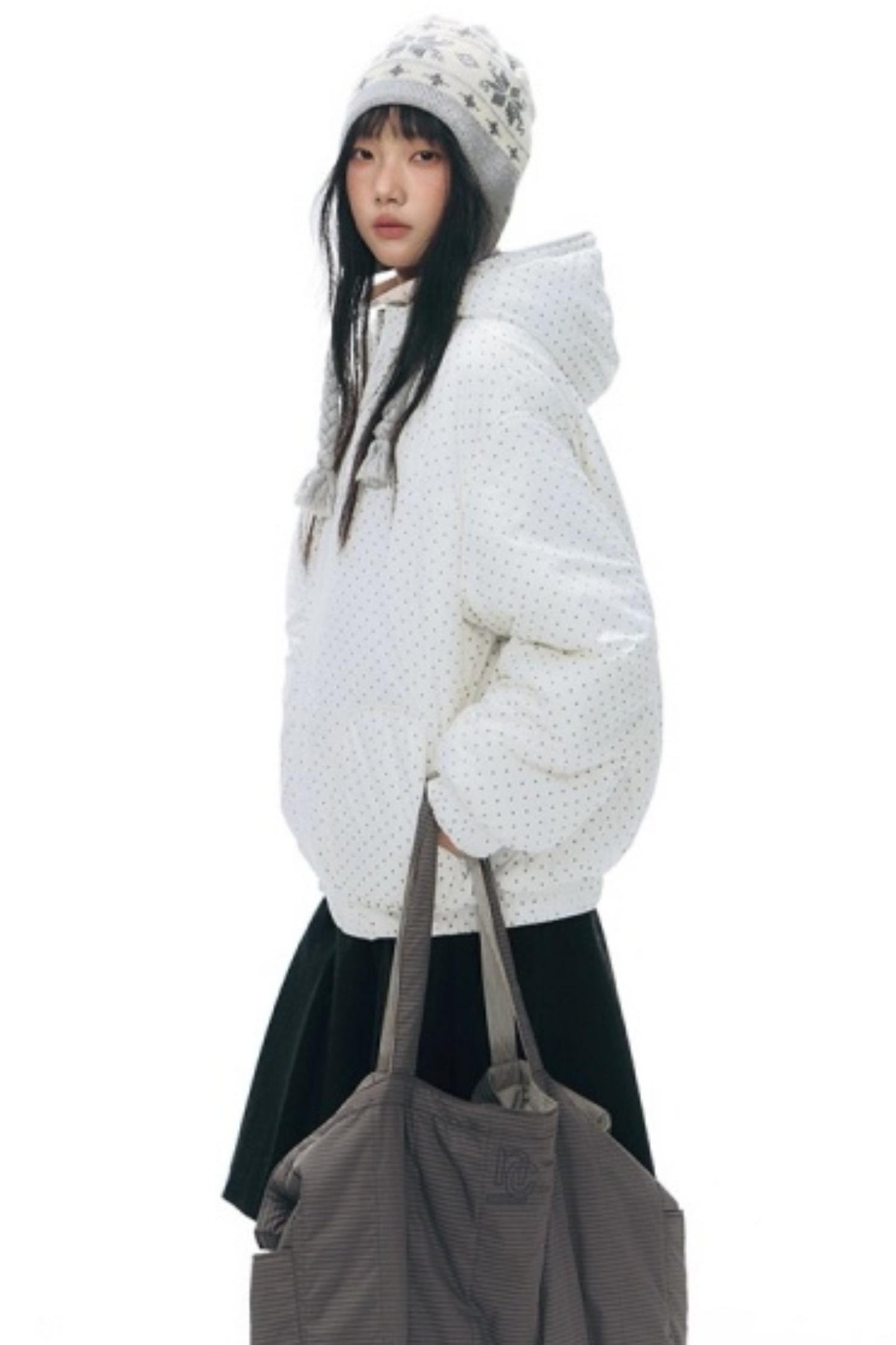 Reversible Polka Dot Hooded Jacket