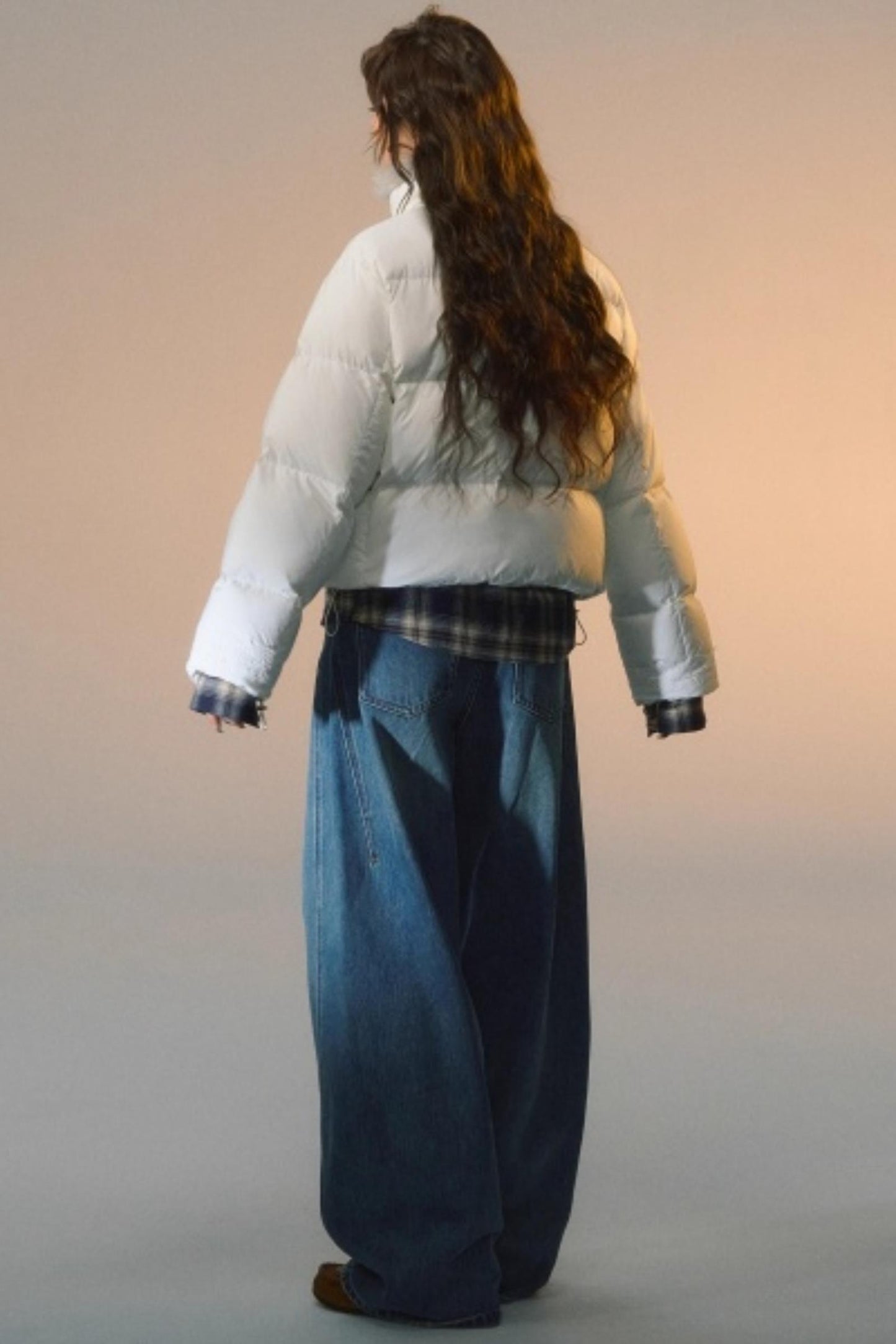 Fur Collar Patchwork Short down Jacket