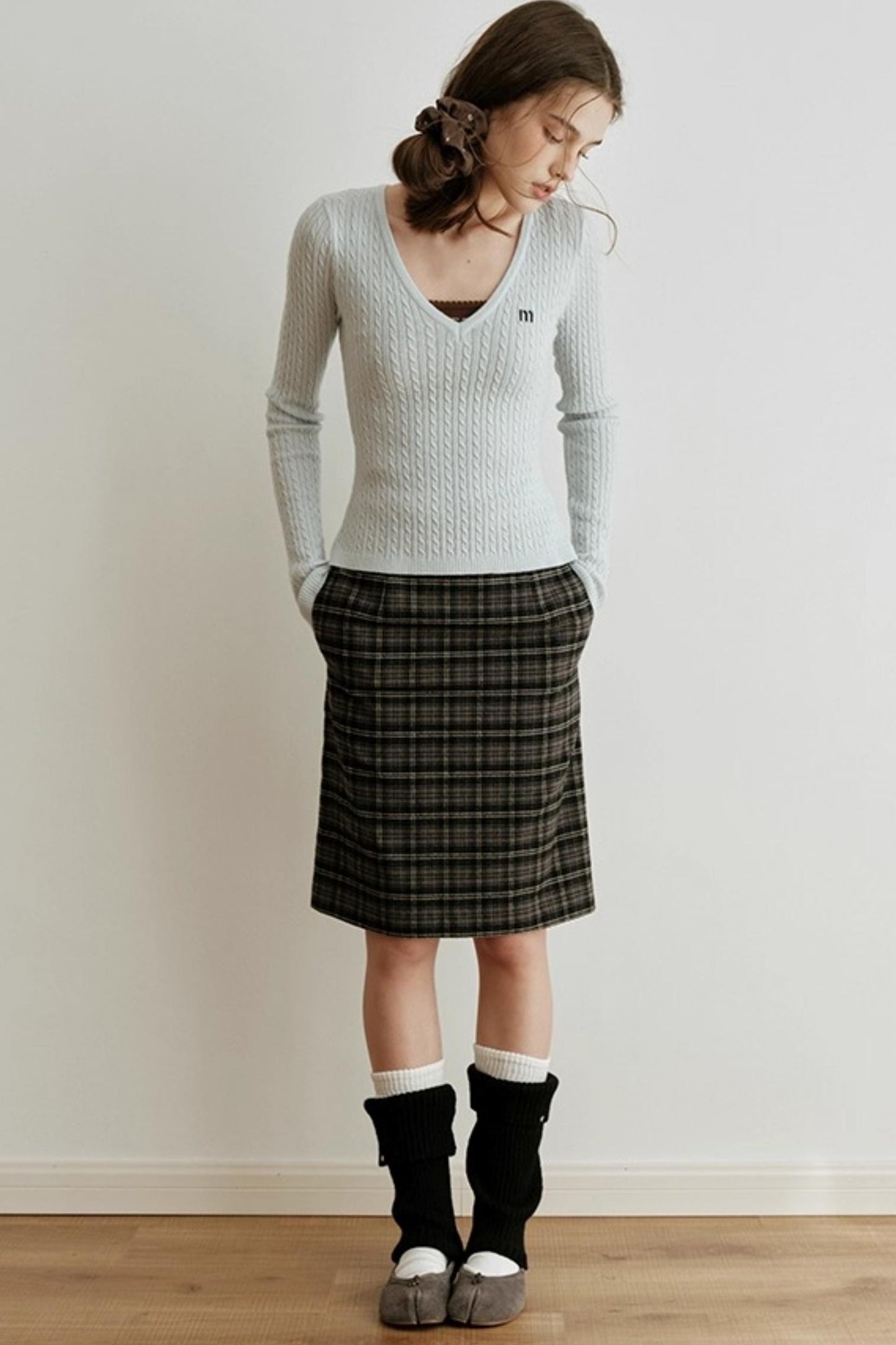 Gold Label Knitted Wool Blend Calf Sock Cover