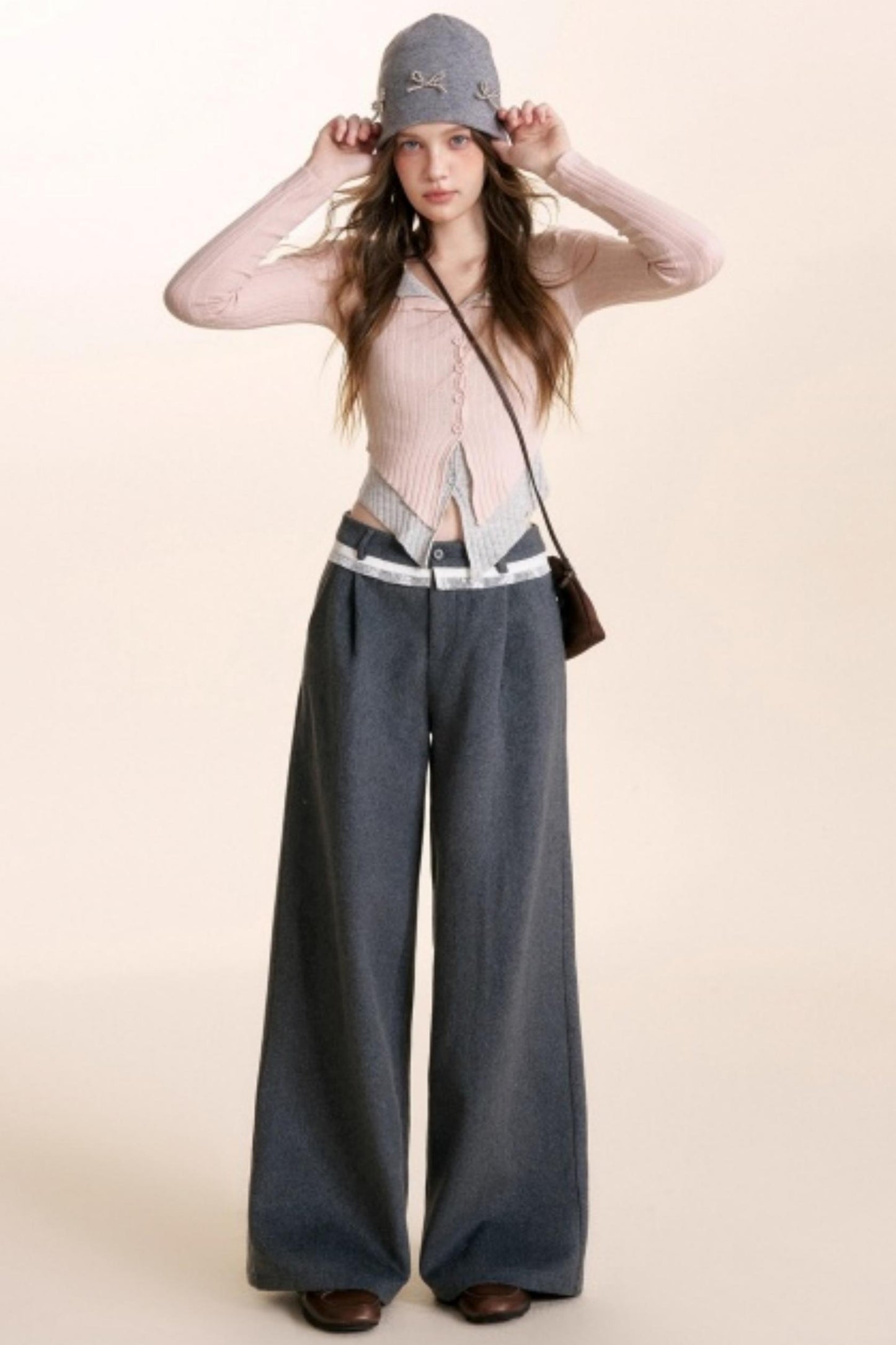 Romantic Lace Woolen Pants