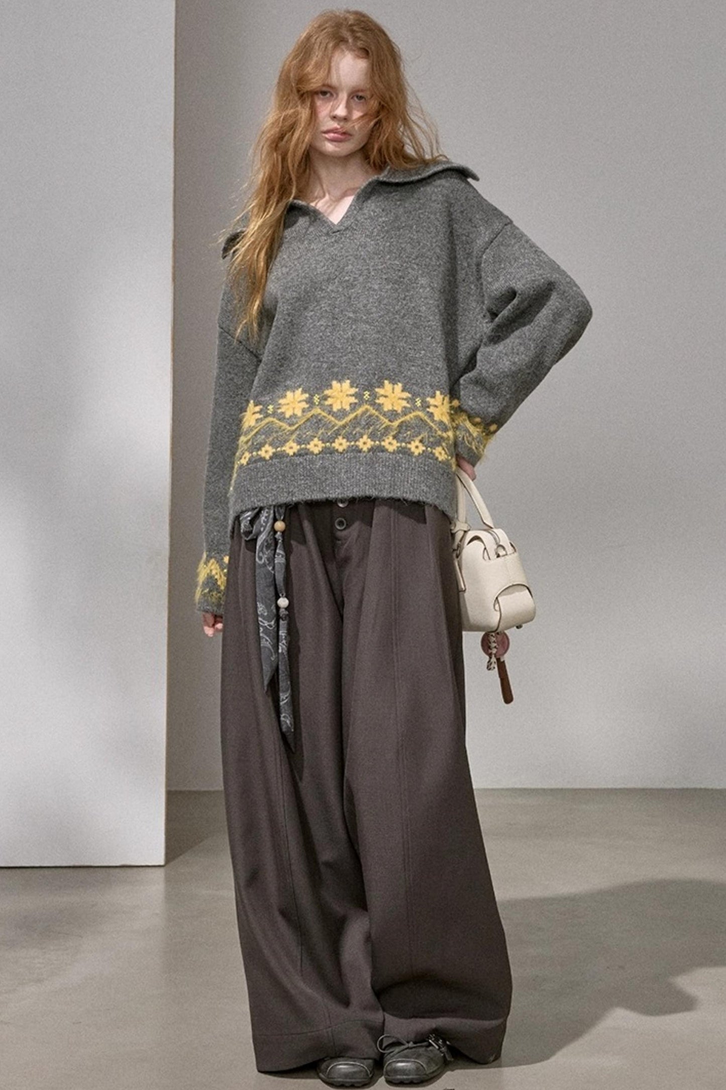 Fair Isle Vintage Embroidered Sweater