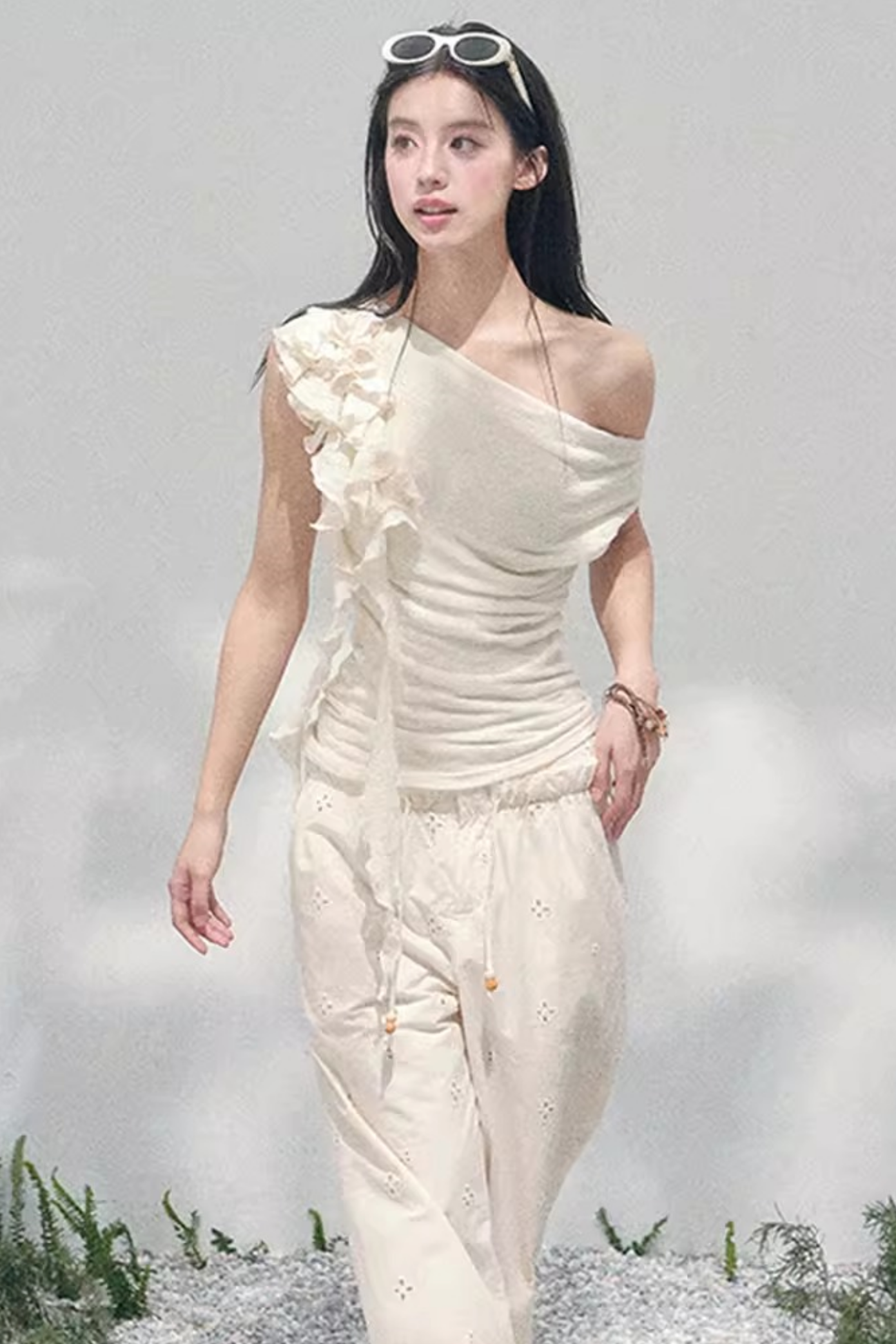 Light Whisper Ruffled Blouse