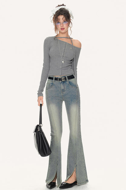 Soft Shoulder Knitted Sweater