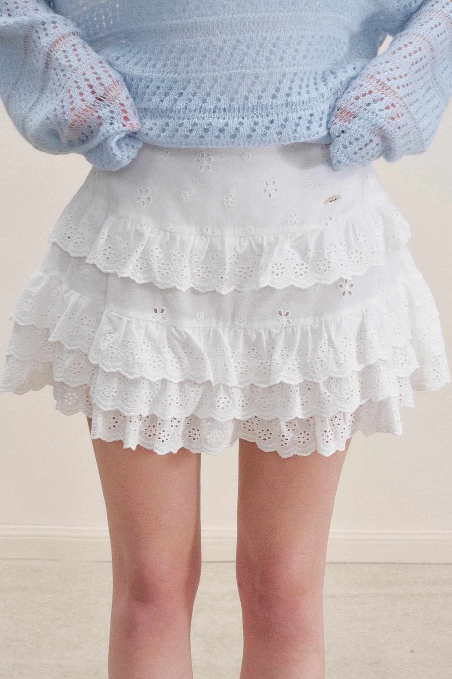 Floral Lace Cake Skirt