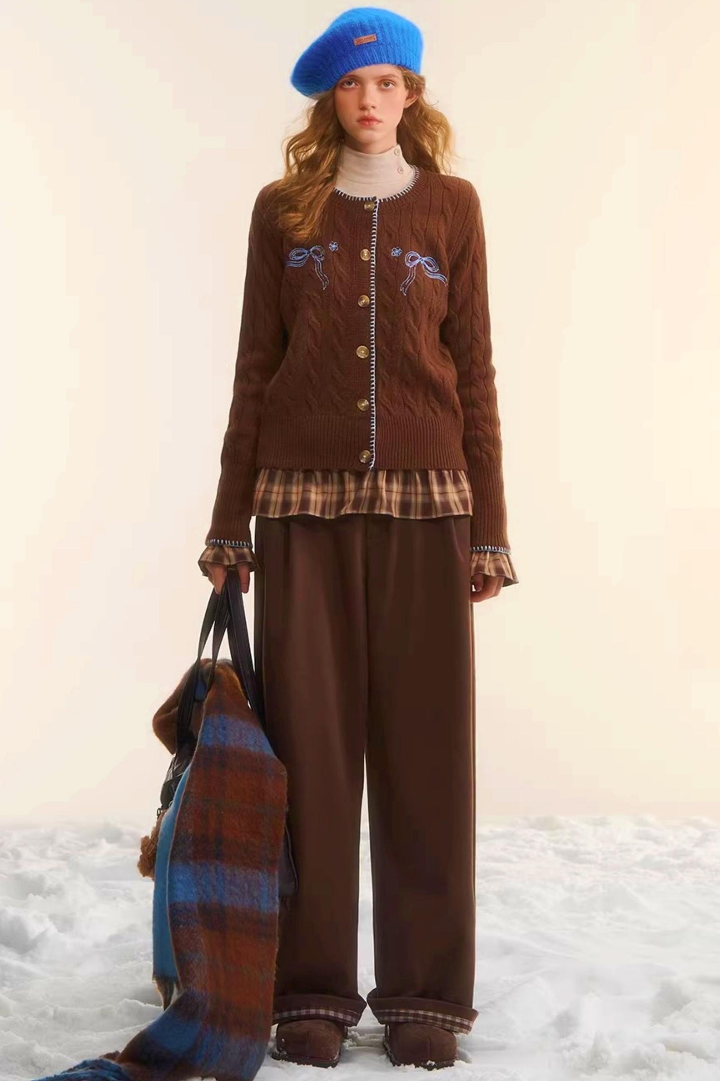 Rice Bead Embroidery Cardigan