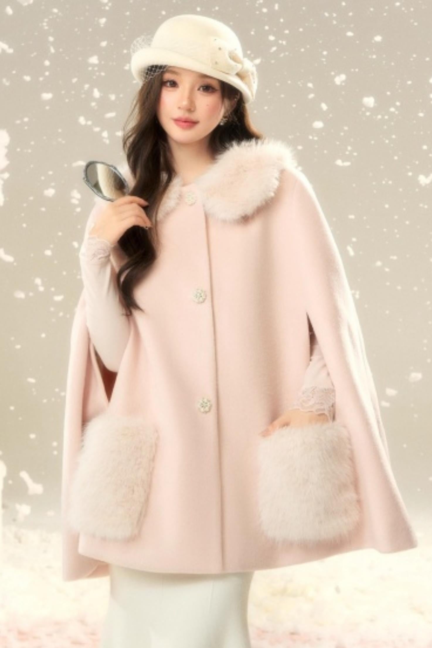Elegant Woolen Princess Coat – UrbanSheek