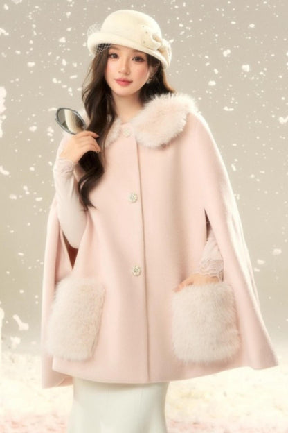 Elegant Woolen Princess Coat