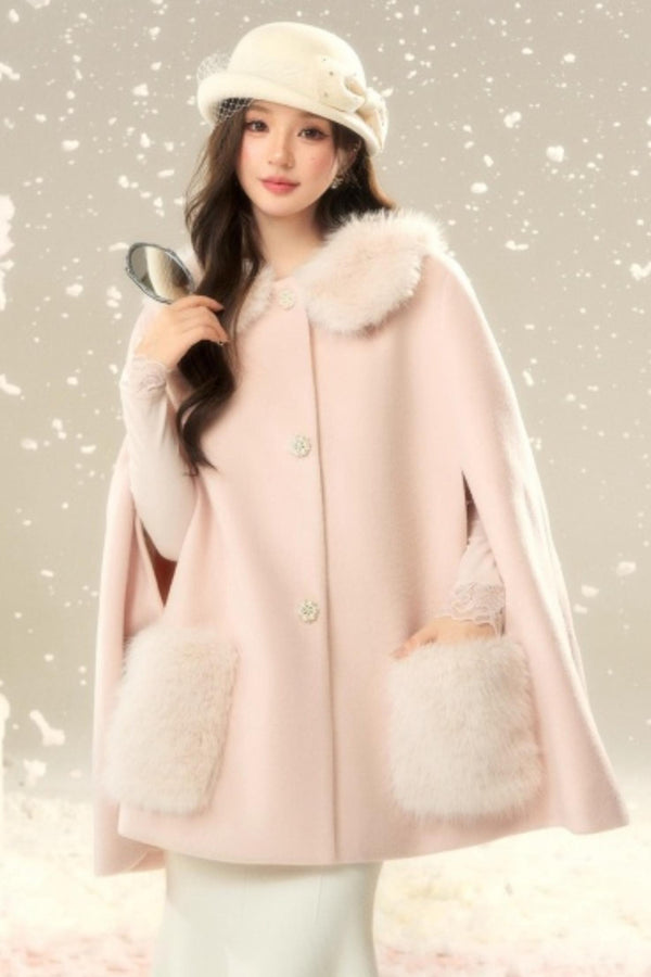 Elegant Woolen Princess Coat
