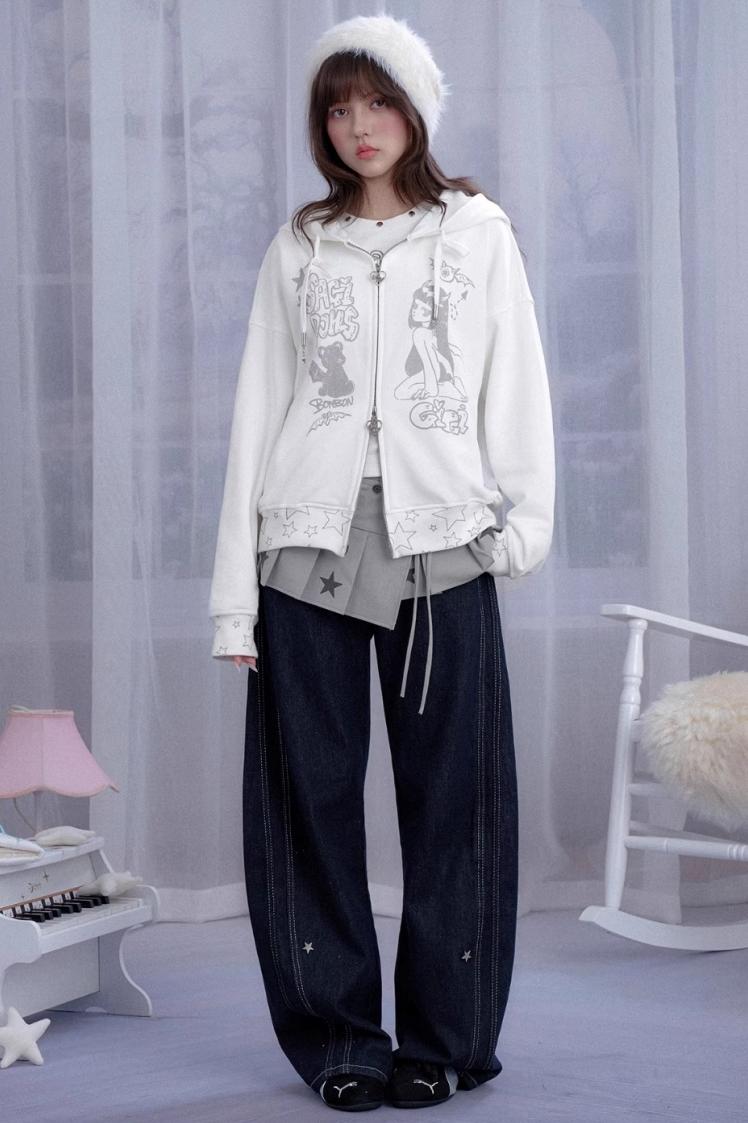 Dream Core Lace-Up Skirt