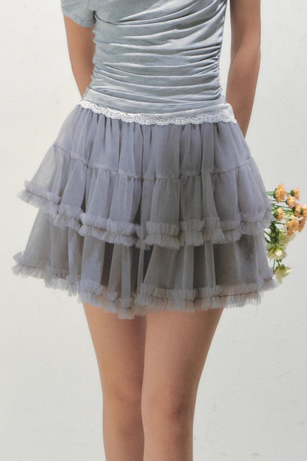 Sunset Halter A-Line Skirt