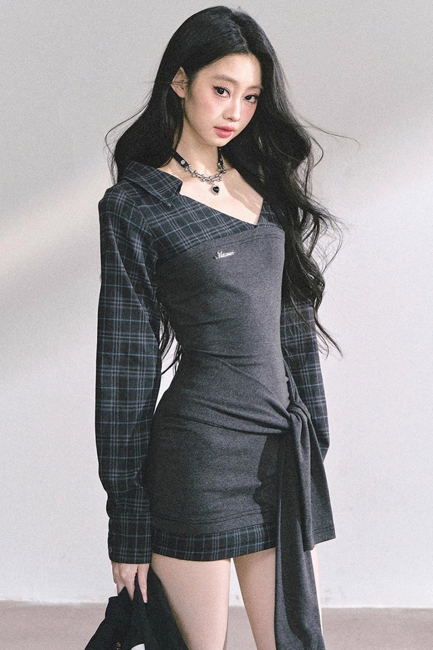 V-Neck Slimming Dress