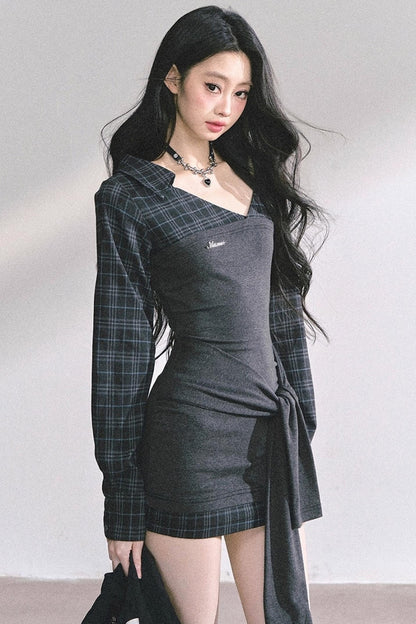 V-Neck Slimming Dress