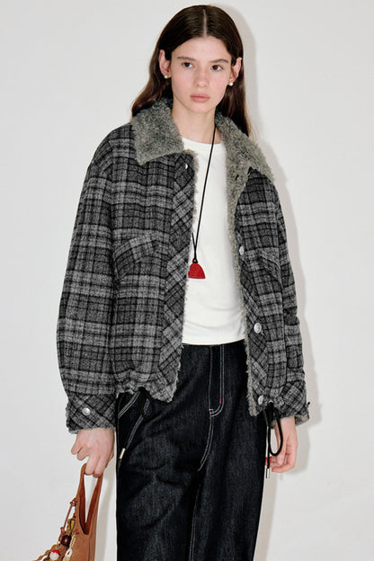 Winter Woolen Drawstring Jacket