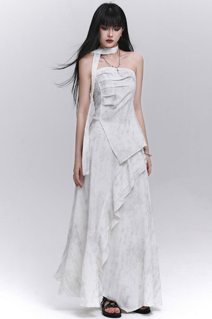 Summer Aesthetic Halter Skirt Set-Up