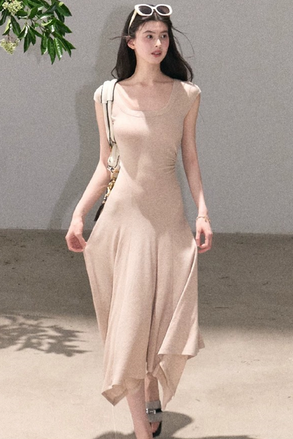 Lyocell Irregular Wool Dress