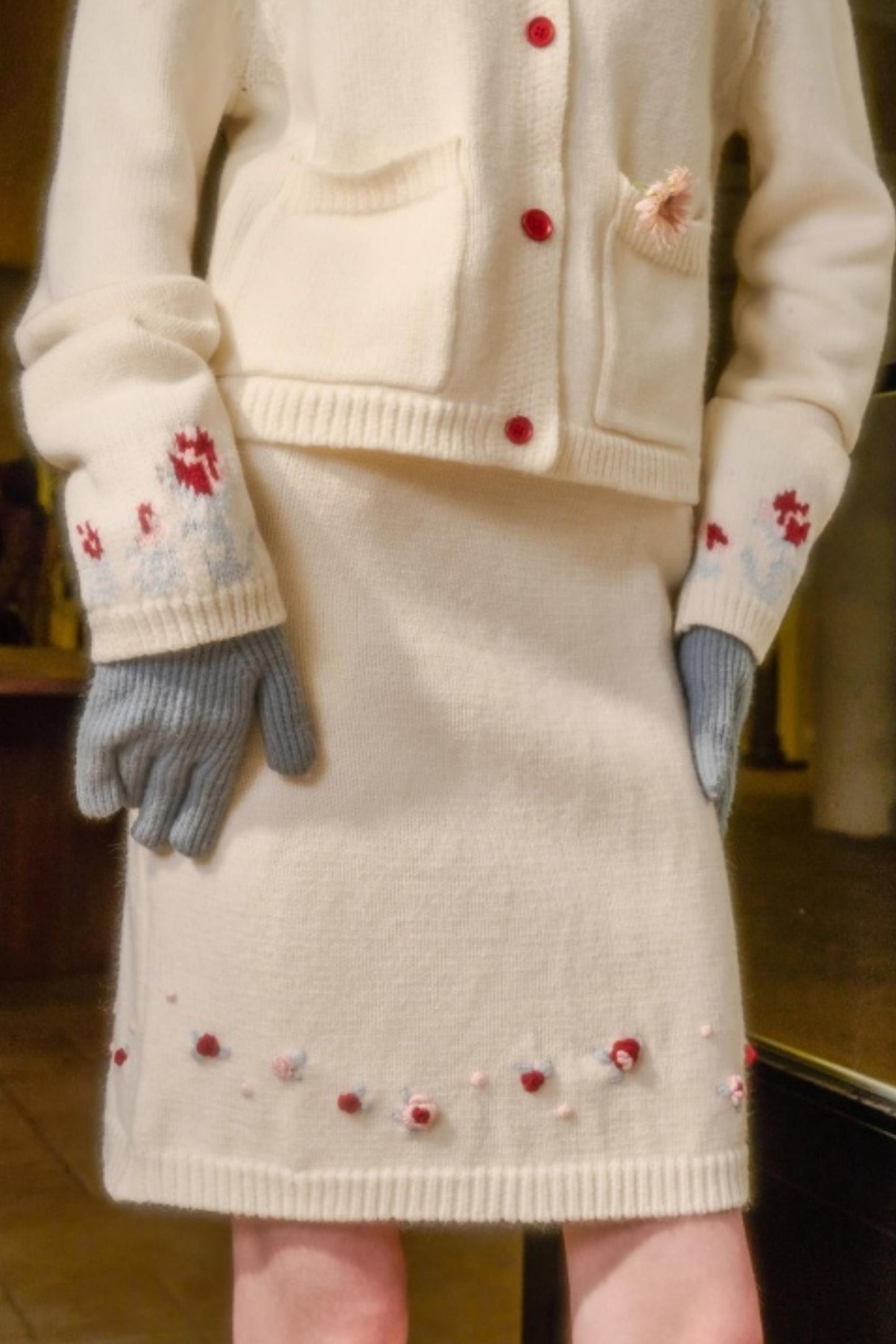 Snow Berry Wool Sweater Set-Up