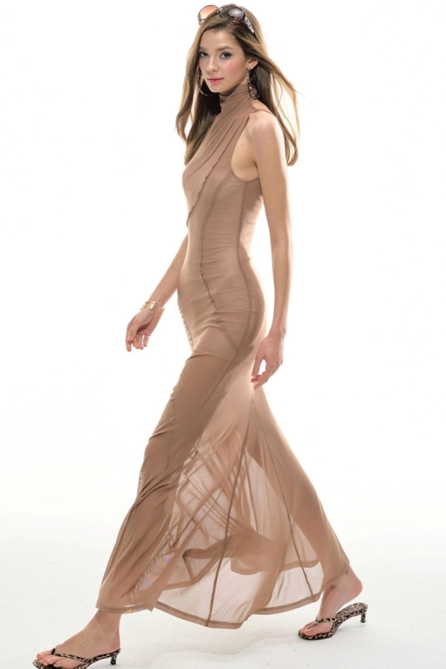 Cool Mesh Long Skirt Dress