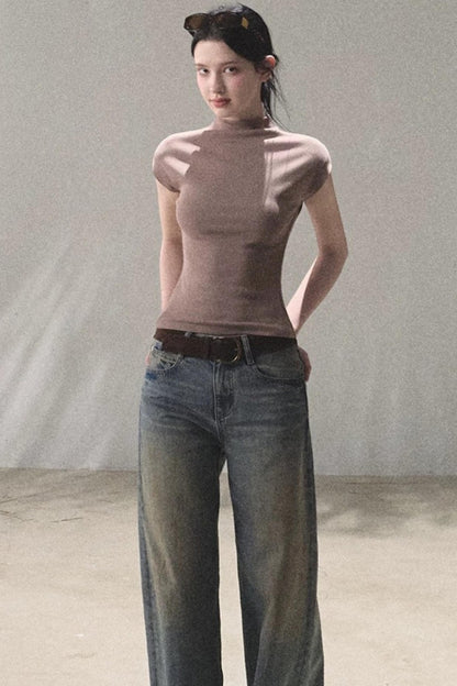 Vintage Hand-Painted Jeans Set