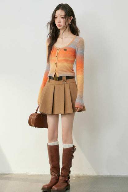 Sunset Gradient Knit Cardigan