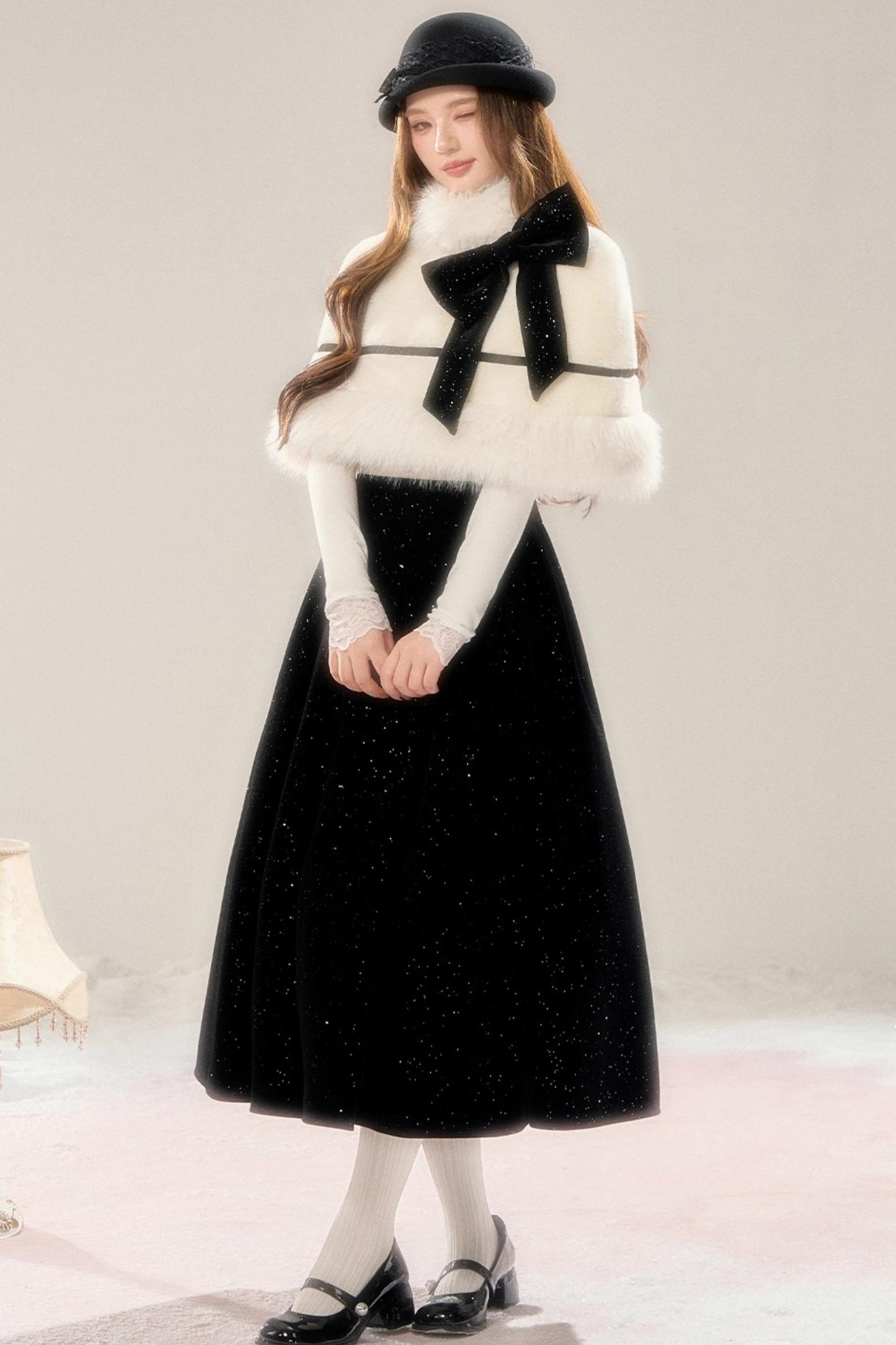 French High-end Cloak Two-Piece Set-Up