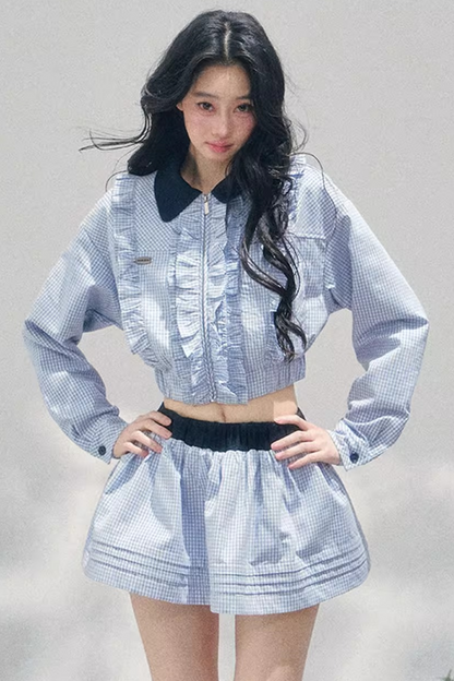 Plaid Academy Suit Set