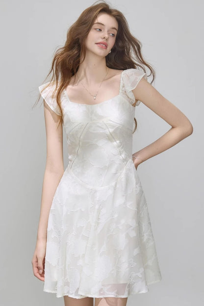 Summer Jacquard Slim Dress